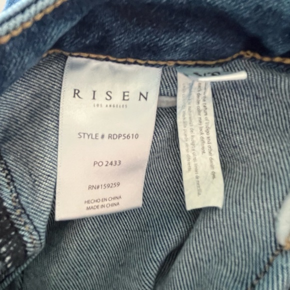 Risen Jeans - High Rise Ankle Length Bootcut Patch Pocket Jeans - Size 27 - EUC - Picture 11 of 13